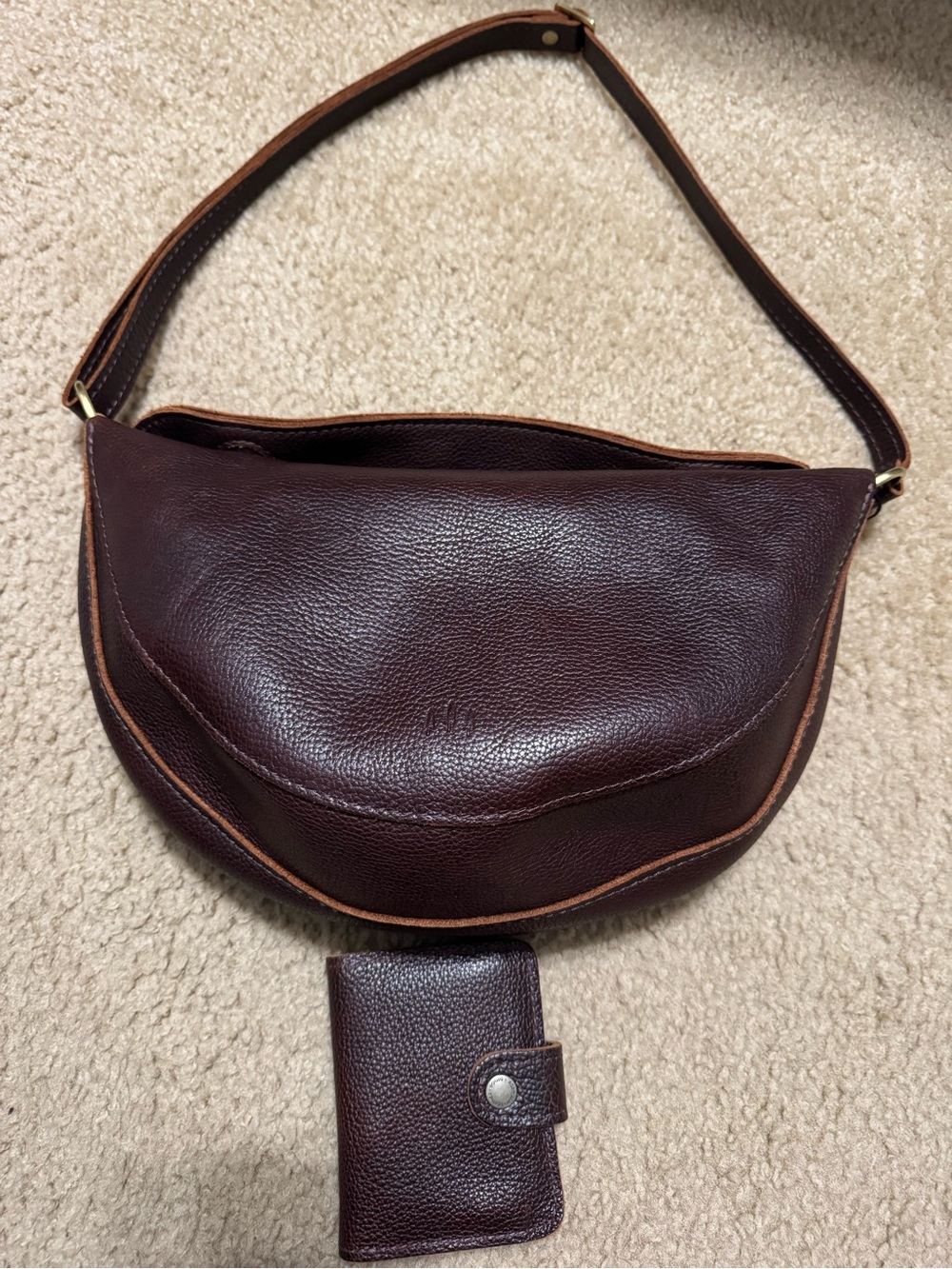 PORTLAND LEATHER LARGE KOALA COLDBREW AND MATCHING WALLET - Picture 2 of 8